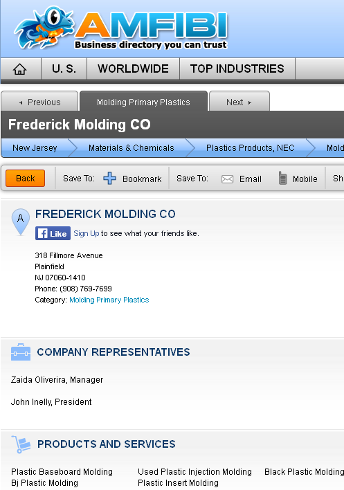 Frederick Molding